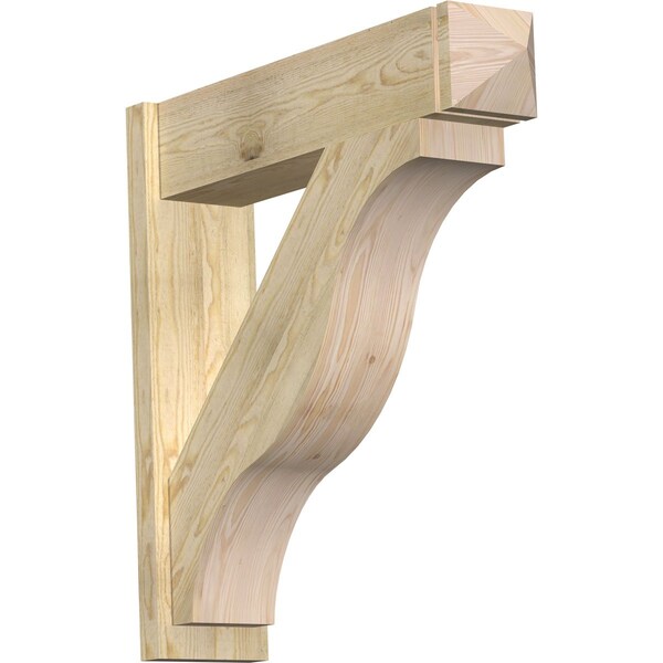 Ekena Millwork Funston Arts & Crafts Rough Sawn Outlooker, Douglas Fir, 8"W x 34"D x 34"H OUT08X34X34FST03RDF - main